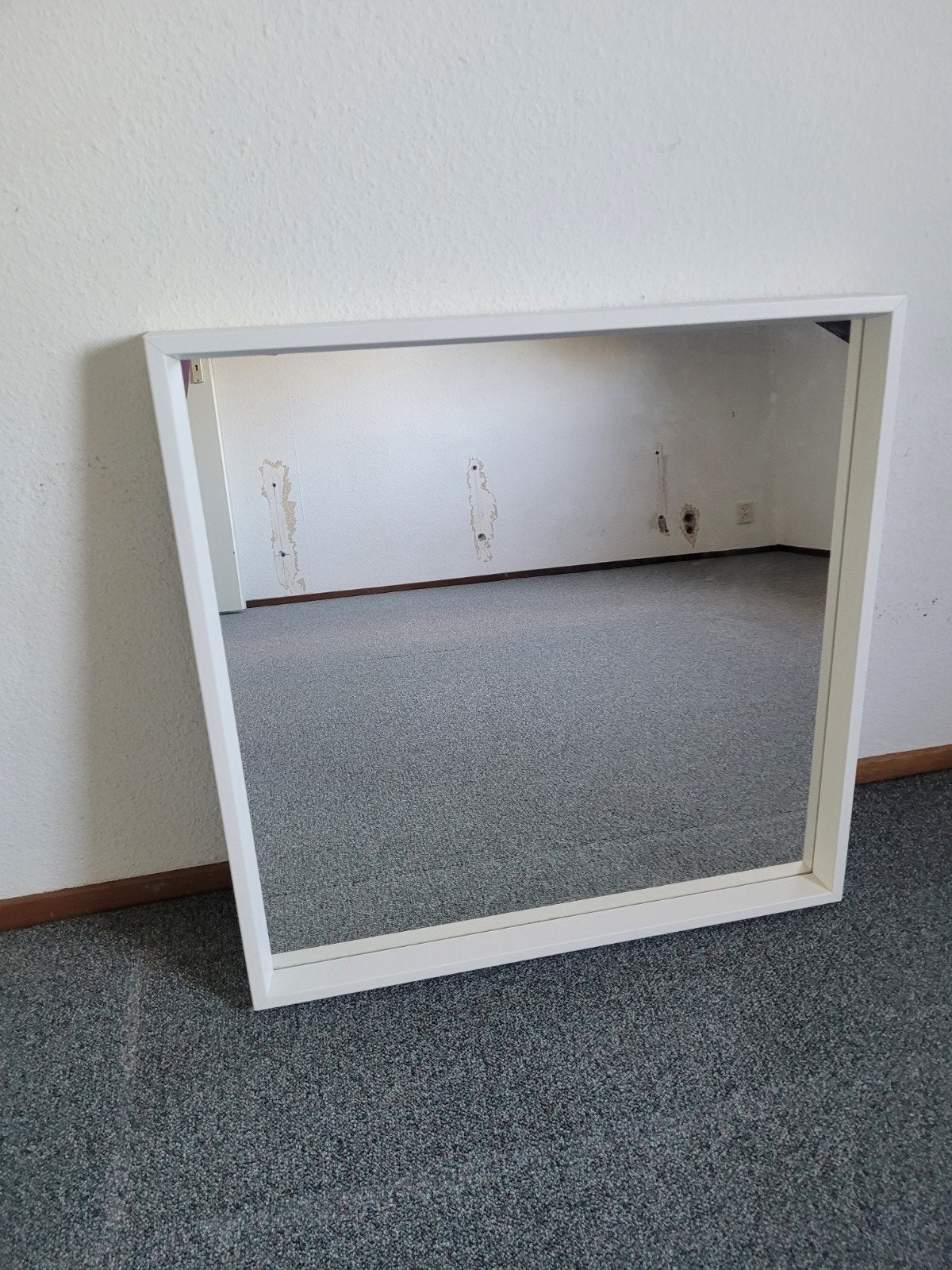 Nissedal Spiegel wit, Ikea, Huis en Inrichting, Ophalen, Vierkant, Zo goed als nieuw, Minder dan 100 cm