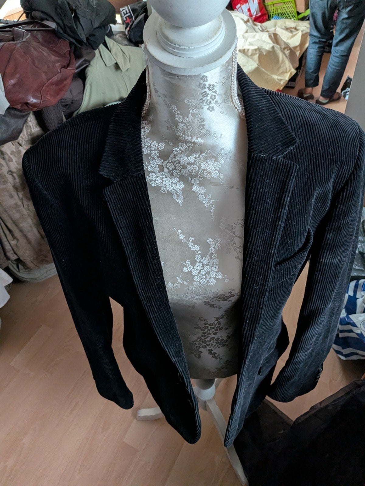 Selected Harper Corduroy Blazer Zwart Maat 50, Kleding | Heren, Maat 48/50 (M), Zwart, Ophalen of Verzenden, Zo goed als nieuw