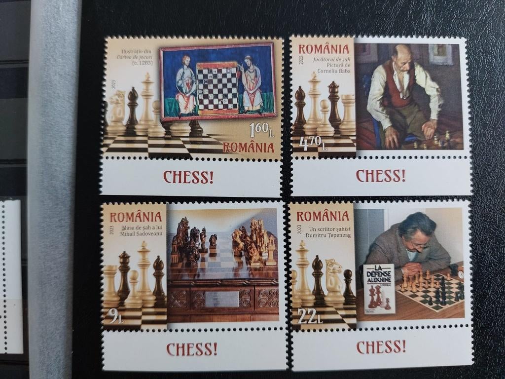 Schaken  Roemenie, Verzenden, Postfris, Sport