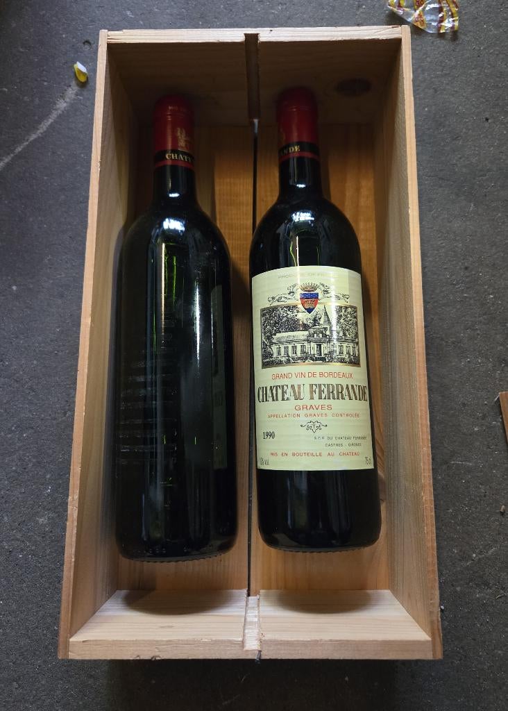 Château Ferrande 1990 Bordeaux, Ophalen of Verzenden, Frankrijk, Rode wijn