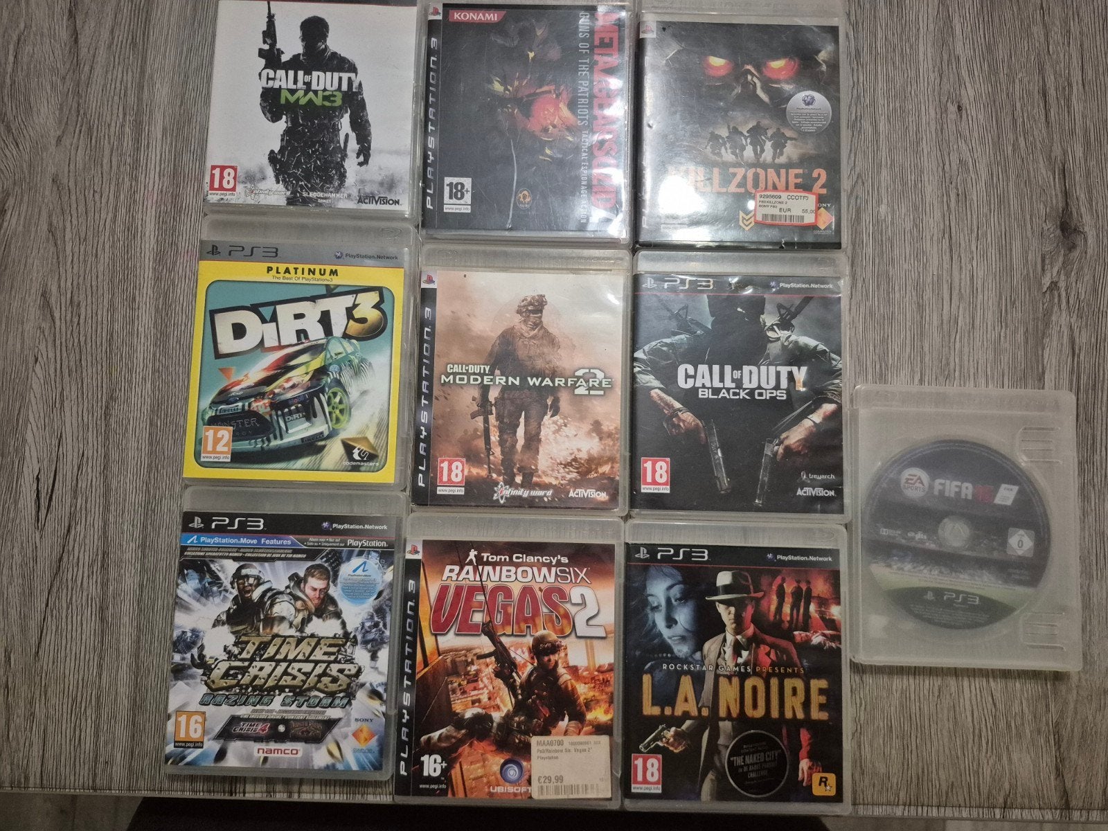 11 ps3 spellen, Online, 2 spelers, Zo goed als nieuw, Vanaf 12 jaar