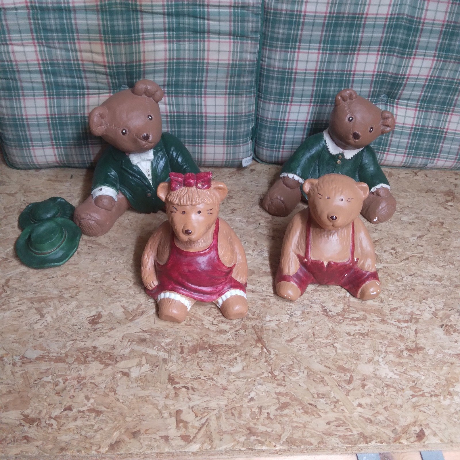 Set van 4 decoratieve beertjes - Beeldjes, Verzamelen, Ophalen, Gebruikt, Beeldje, Overige merken