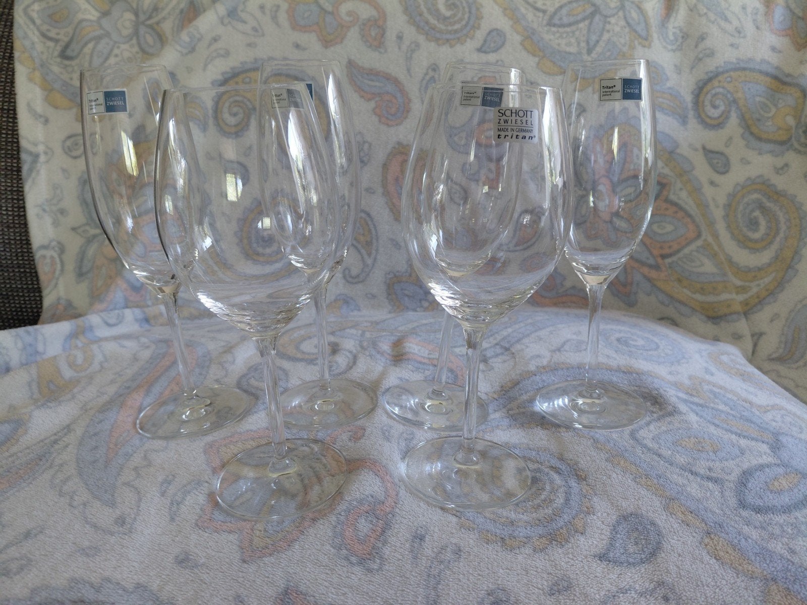 Schott Zwiesel 4x Champagne en 2x Witte wijn glazen, Ophalen, Overige typen