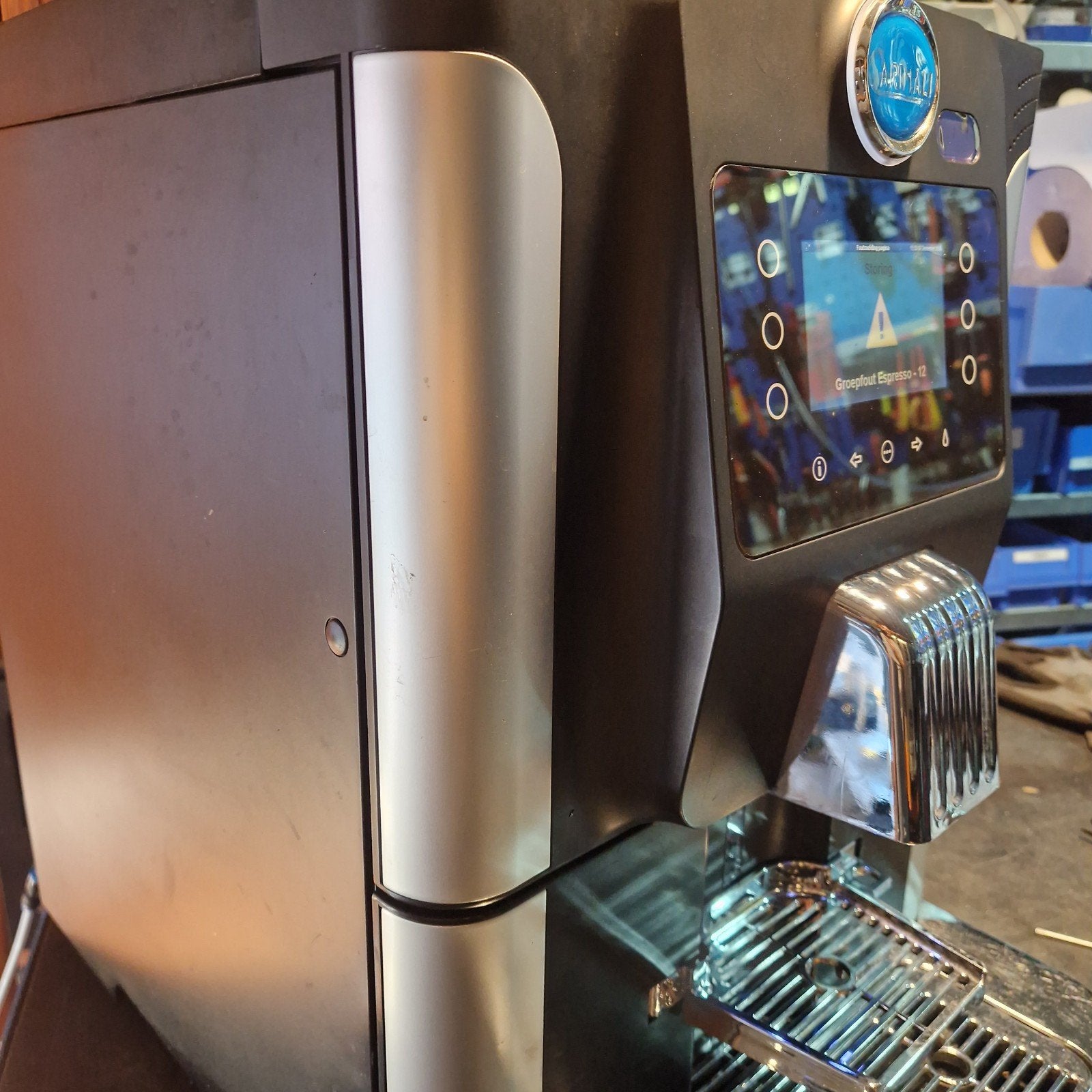Carimali Bleu Dot koffiemachine defect, Ophalen, Afneembaar waterreservoir, Gebruikt, 10 kopjes of meer