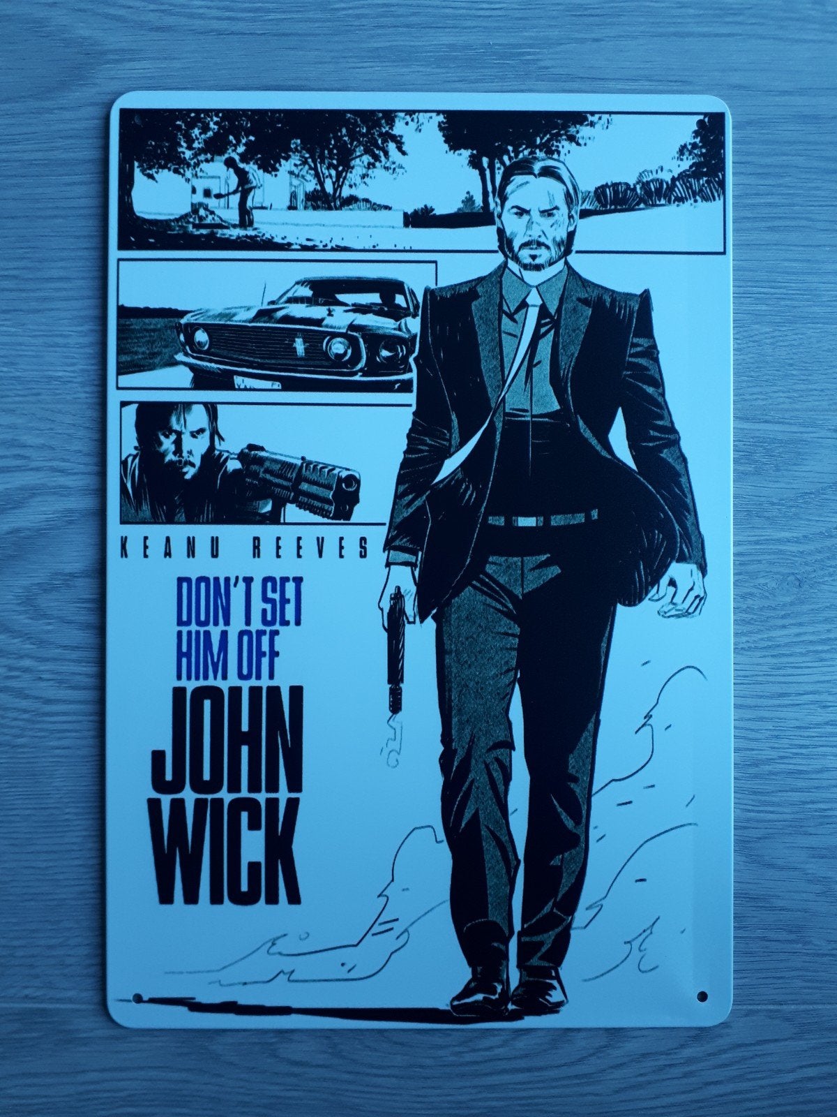 John Wick 20x30 cm Metalen Reclamebord, Verzenden, Nieuw, Reclamebord
