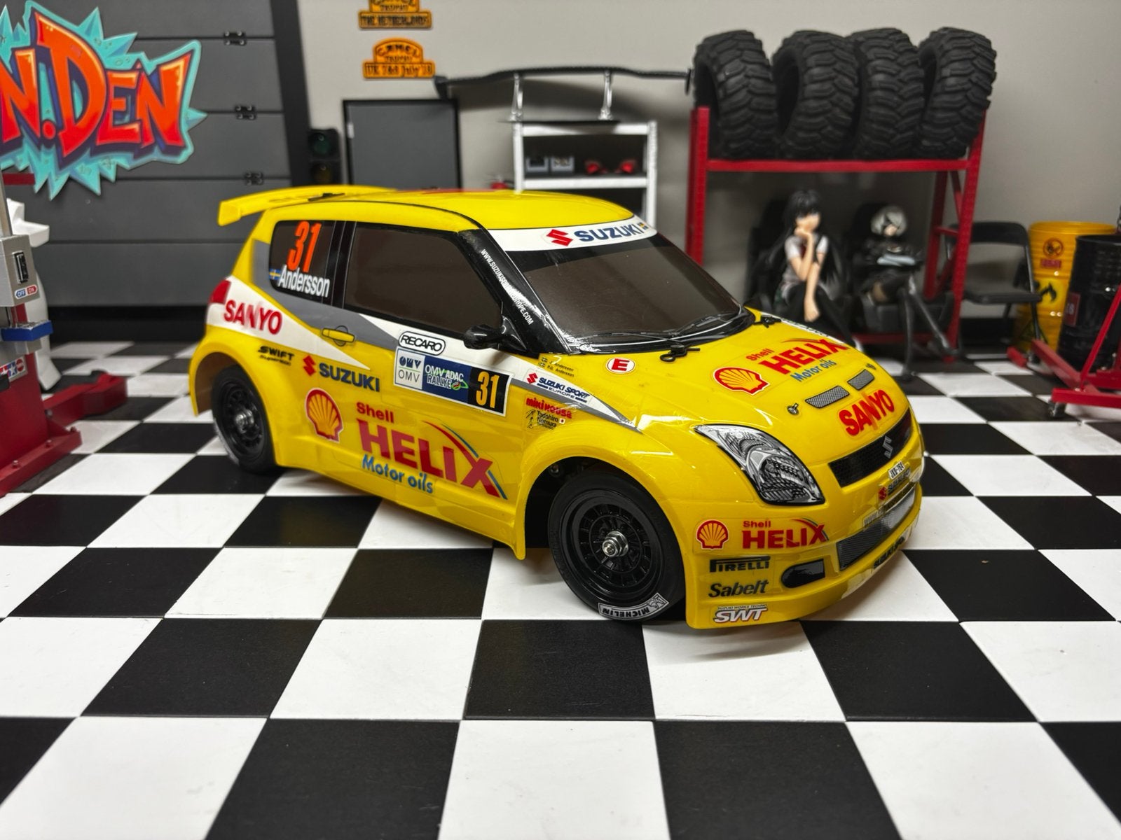 Tamiya Suzuki Sport M-03, Elektro, Ophalen of Verzenden, Zo goed als nieuw, Schaal 1:10
