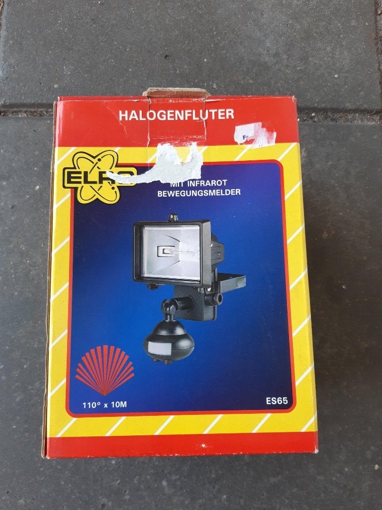 Halogeen Buitenlamp met beweging sensor Nieuw, Kunststof, Wandlamp, Nieuw, Ophalen of Verzenden