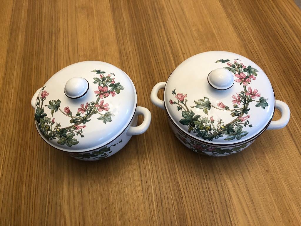 Botanica 2 st. dekschalen nieuw Villeroy / Boch. Diam. 20cm, Nieuw, Ophalen of Verzenden, Schaal of Schalen, Overige stijlen