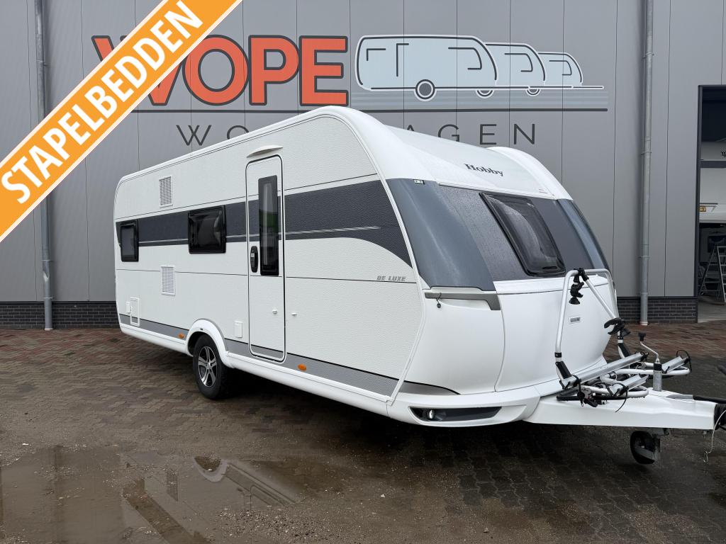 Hobby De Luxe 545 KMF 2 Tons as met Mover, Caravans en Kamperen, Caravans, Hobby, Bedrijf, Overige typen, Schokbreker