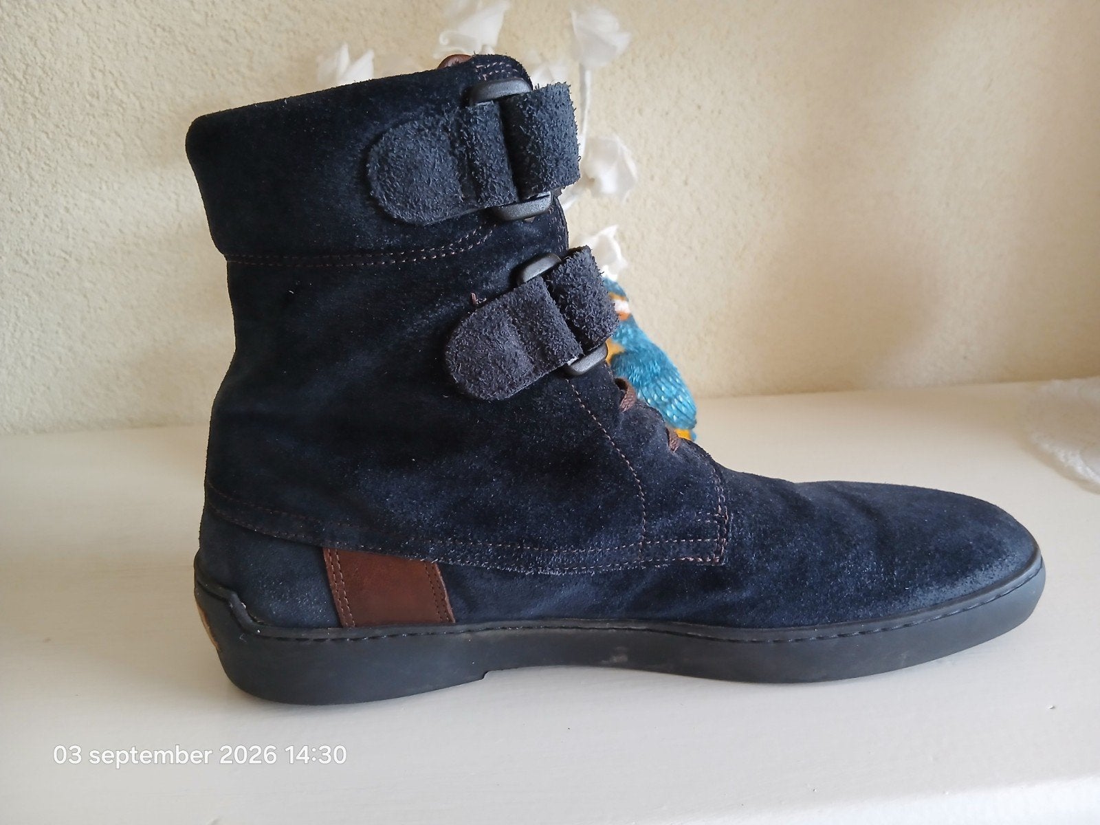 Floris van Bommel maat 8/42, Kleding | Heren, Schoenen, Blauw, Boots, Floris van Bommel, Ophalen of Verzenden