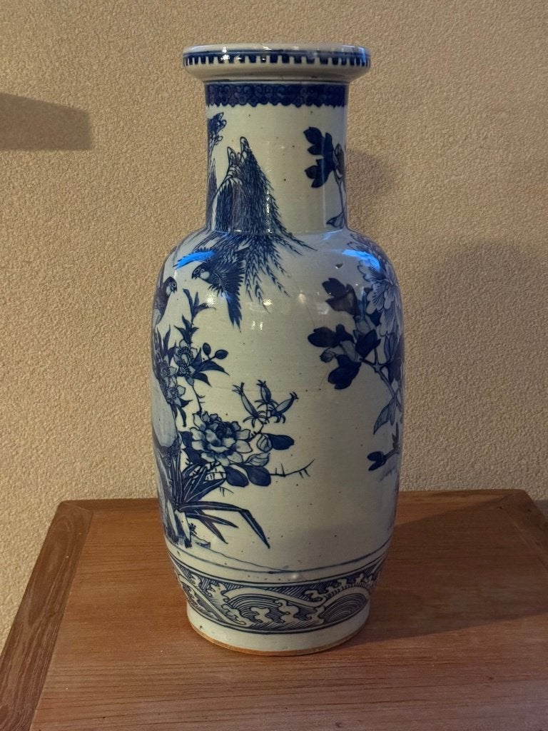 Antieke Chinese Blauwe vaas, Antiek en Kunst, Antiek | Vazen, Ophalen of Verzenden