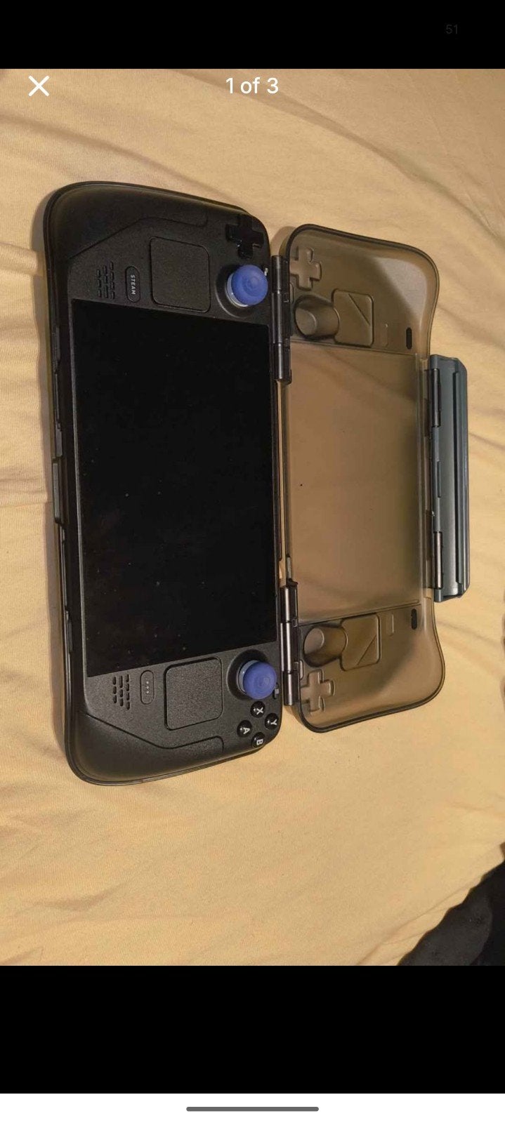 Steam Deck LCD 512GB + Tomtoc Case + 3D printed Docking Stat