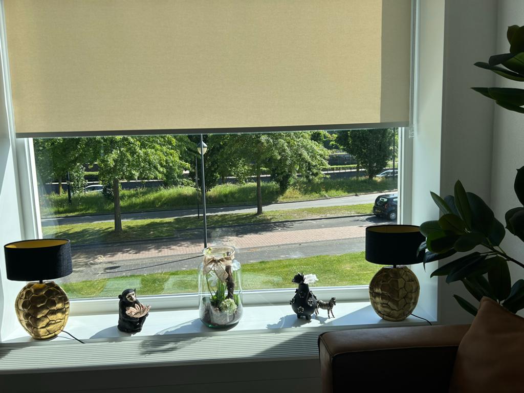 Staande schemerlamp met velours crocoprint kap en gouden poo, Ophalen, Zo goed als nieuw, Stof, Minder dan 50 cm