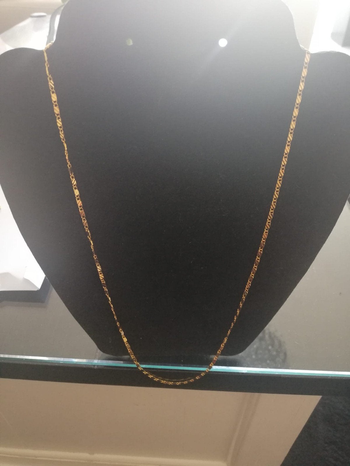 Nieuwe 18k Gold Plated Ketting - 60 cm, 3.5 mm, Ophalen of Verzenden, Nieuw, Goud, Overige materialen