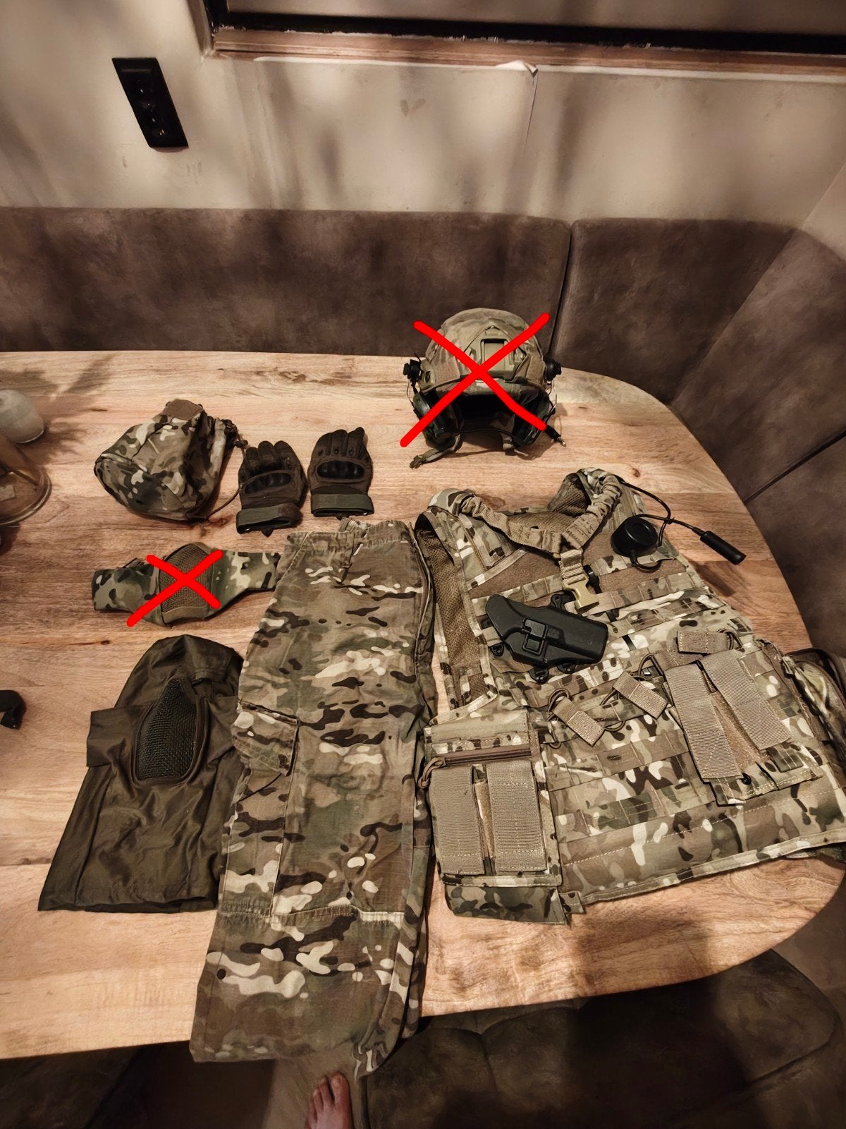 Airsoft Multicam : Plate Carrier, Broek, en meer, Ophalen of Verzenden, Landmacht, Nederland, Helm of Baret