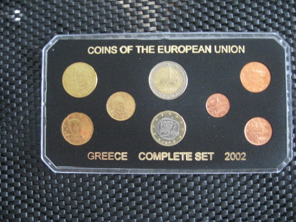 Complete set Euro munten  Griekenland 2002, Ophalen of Verzenden, Griekenland, Overige waardes, Setje