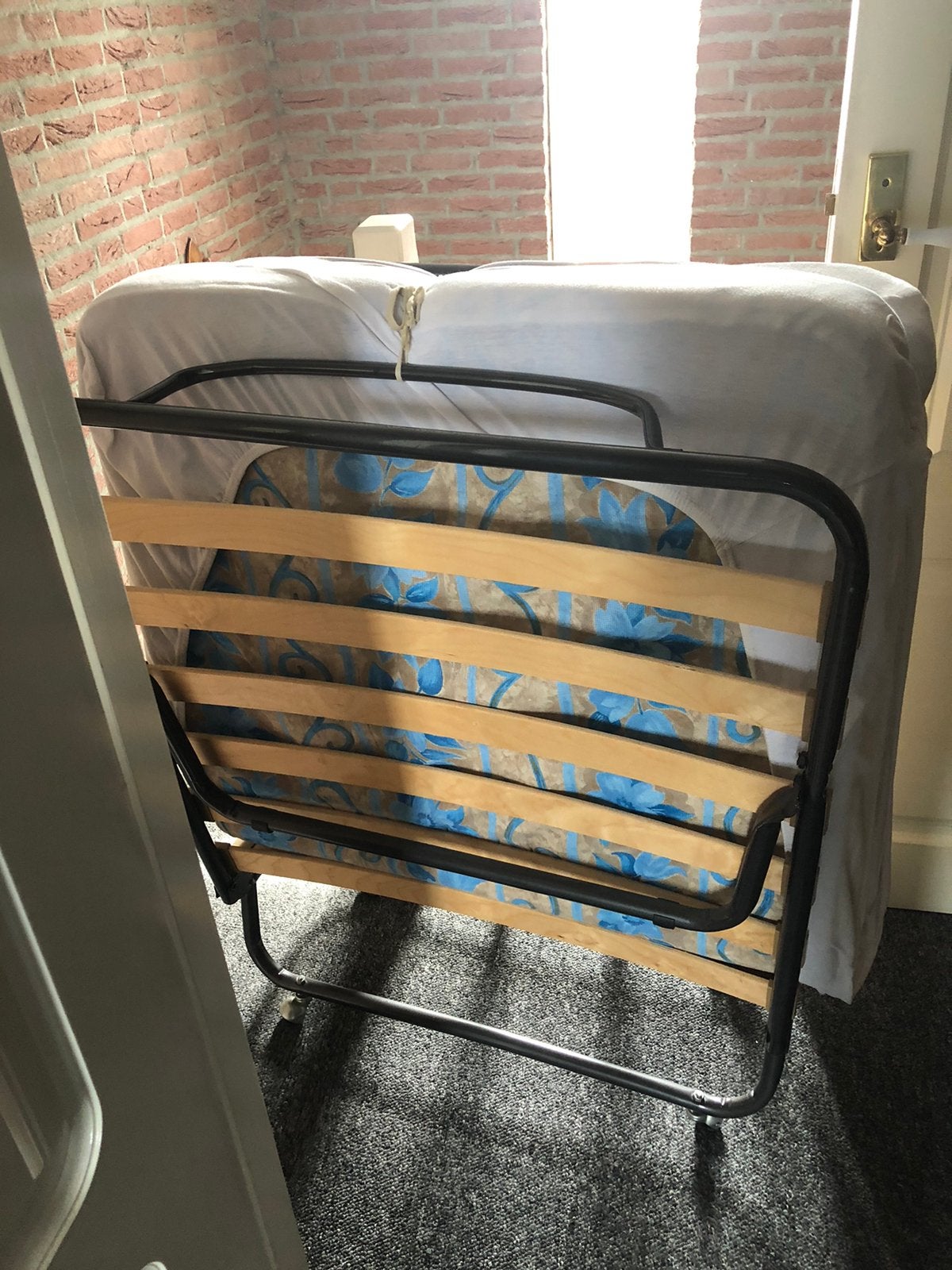 Vouwbed, Ophalen of Verzenden, Zo goed als nieuw, Eenpersoons, Metaal
