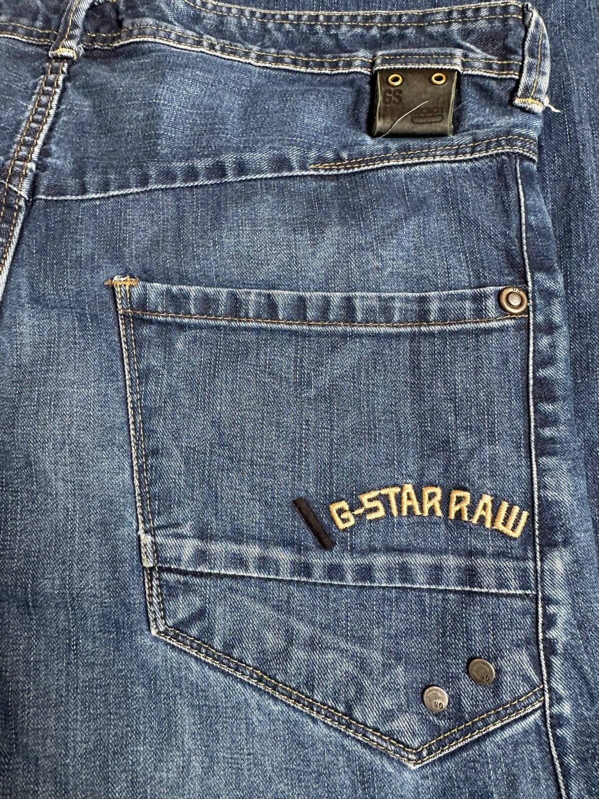 G-Star RAW Radar Low Loose Jeans W34 L32 Y2K Baggy Wide Leg, Ophalen of Verzenden, Gedragen, Blauw, W33 - W34 (confectie 48/50)
