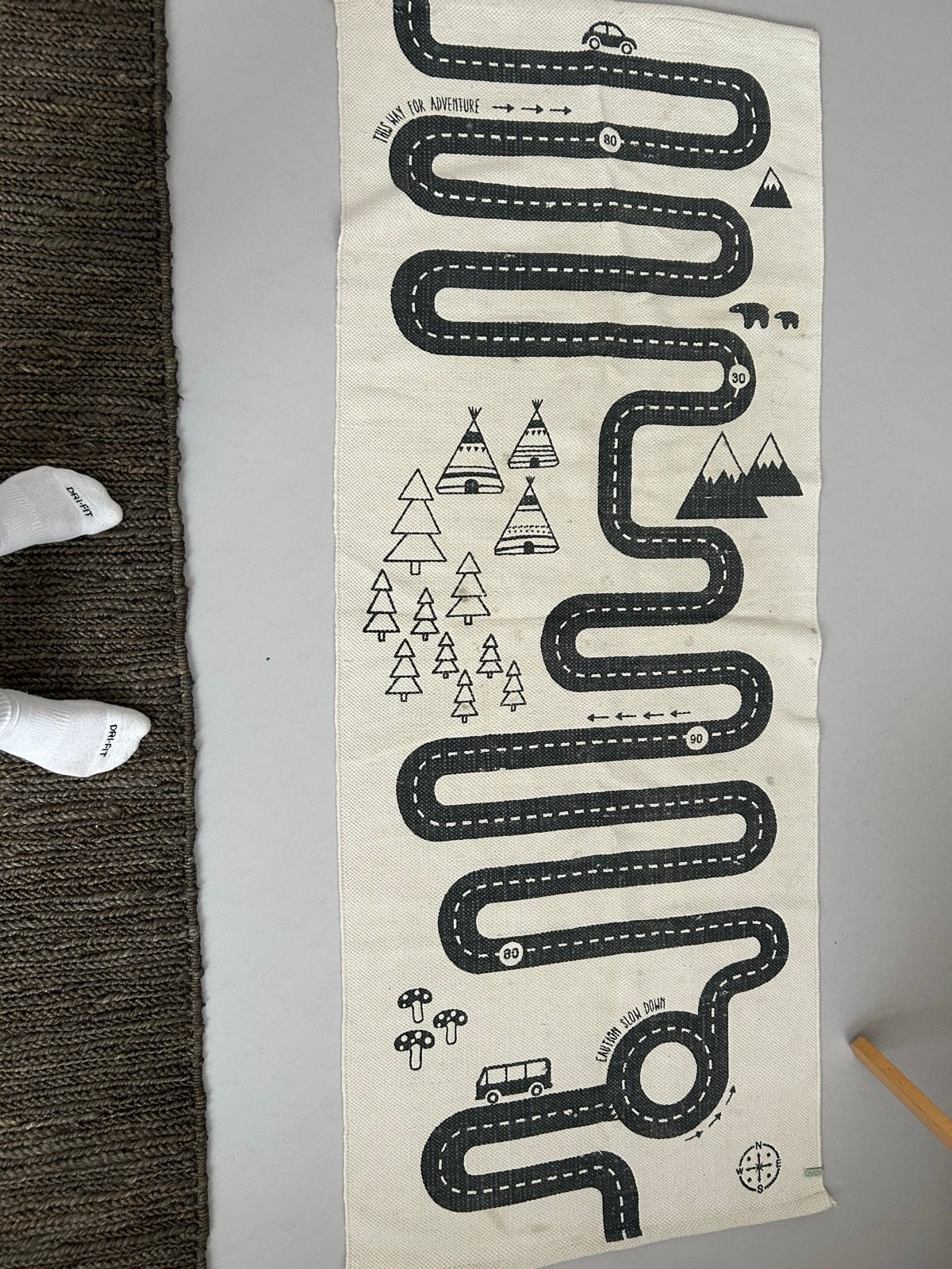 Speelkleed met wegenpatroon voor avontuurlijke kinderen, Ophalen, Gebruikt