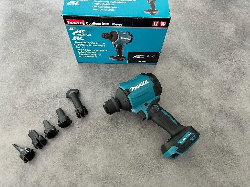 Makita DAS180Z 18V accu LXT Blaas- en Zuigmachine 200m/s BL, Nieuw, Ophalen of Verzenden, 200 tot 400 liter/min, Olievrij