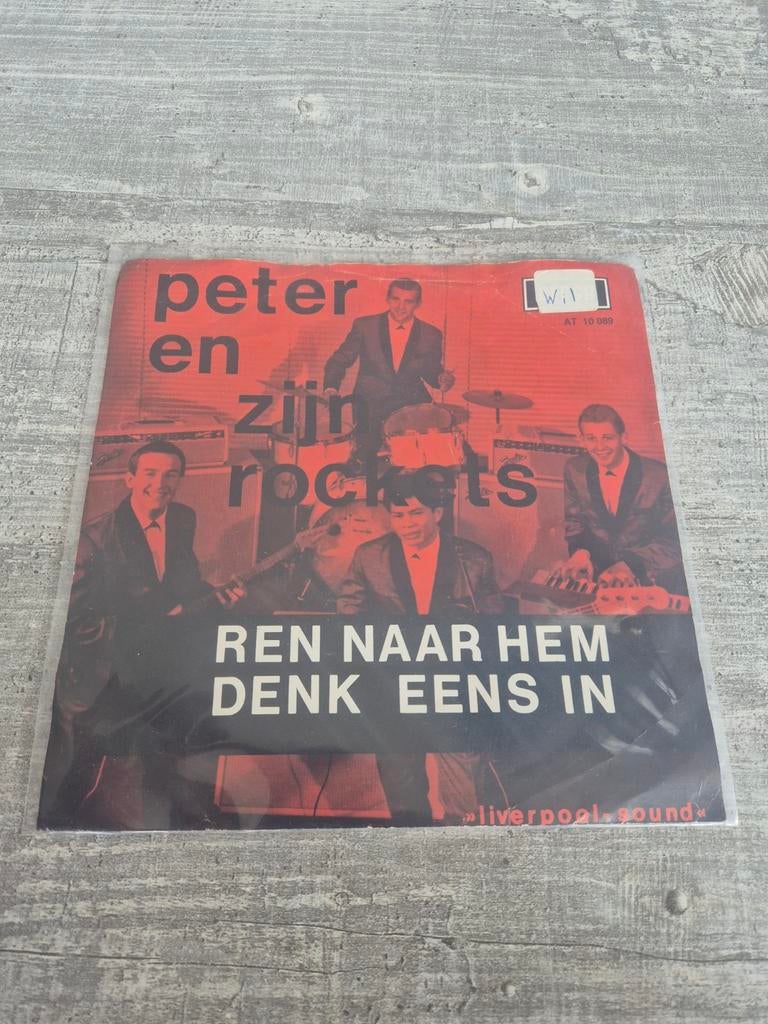 Zeldzame oude piraten single van Peter en zijn Rockets denk, Ophalen of Verzenden, Gebruikt, 7 inch