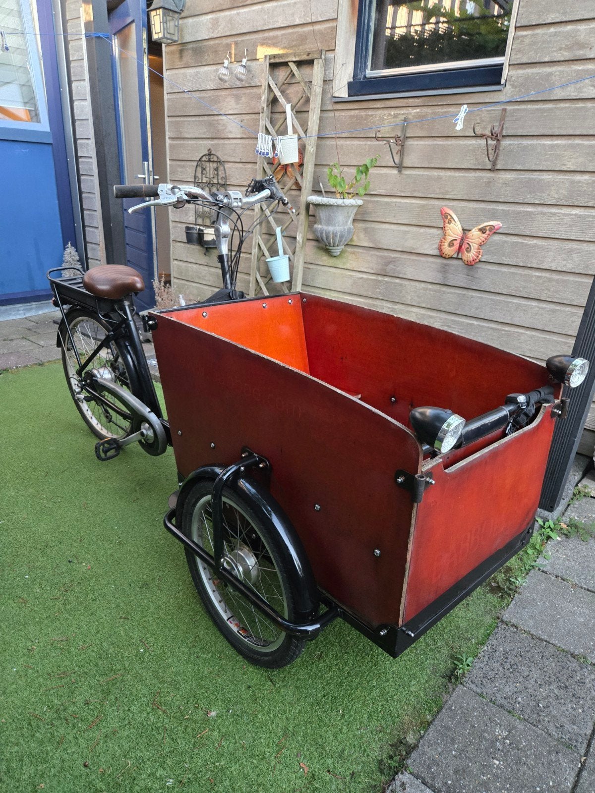 Elektrische bakfiets van Babboe, Gebruikt, Elektrisch, 2 kinderen, Schijfrem