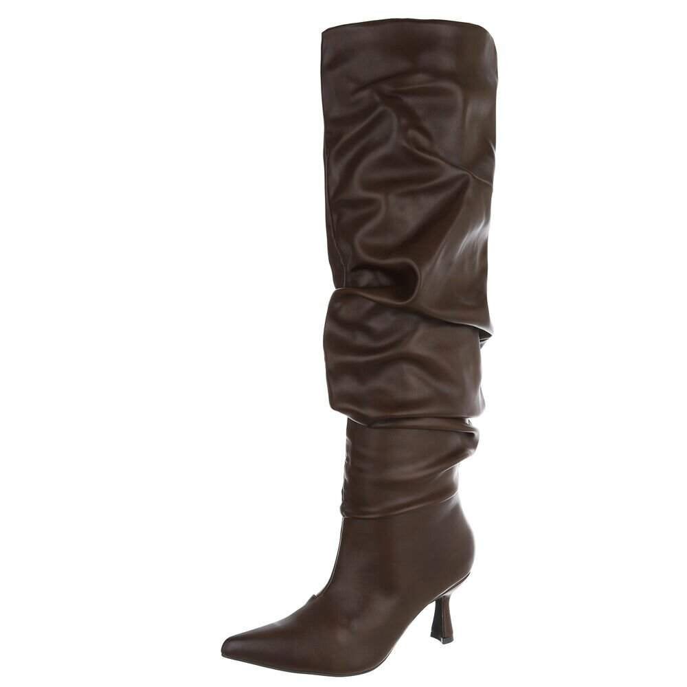 Dames slouchy overknee laarzen bruin 36 37 38 39 40 41, Info@lunamex.com, Hoge laarzen, Nieuw, Lunamex Trading