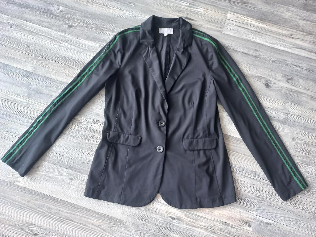 Zwart colbert met groene strepen maat 40, Kleding | Dames, Maat 38/40 (M), Zwart, Ophalen of Verzenden, Zo goed als nieuw