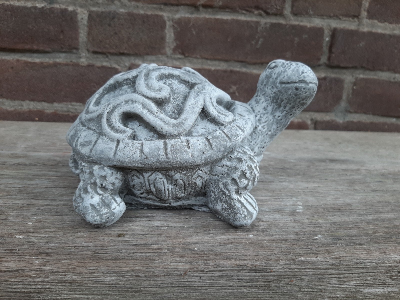 Schildpad betonnen beeld tuinbeeld beton beeldje, Tuin en Terras, Tuinbeelden, Ophalen of Verzenden