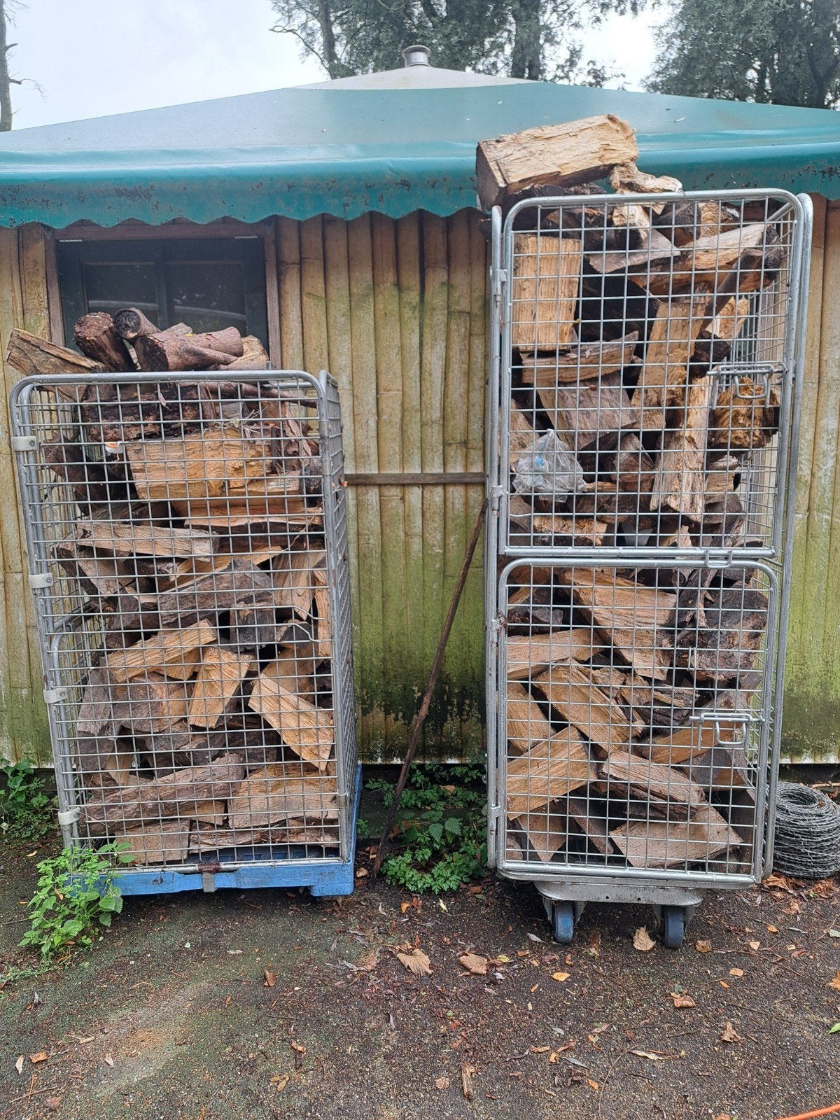 brandhout kachelhout haardhout, Tuin en Terras, Haardhout, Minder dan 3 m³, Ophalen