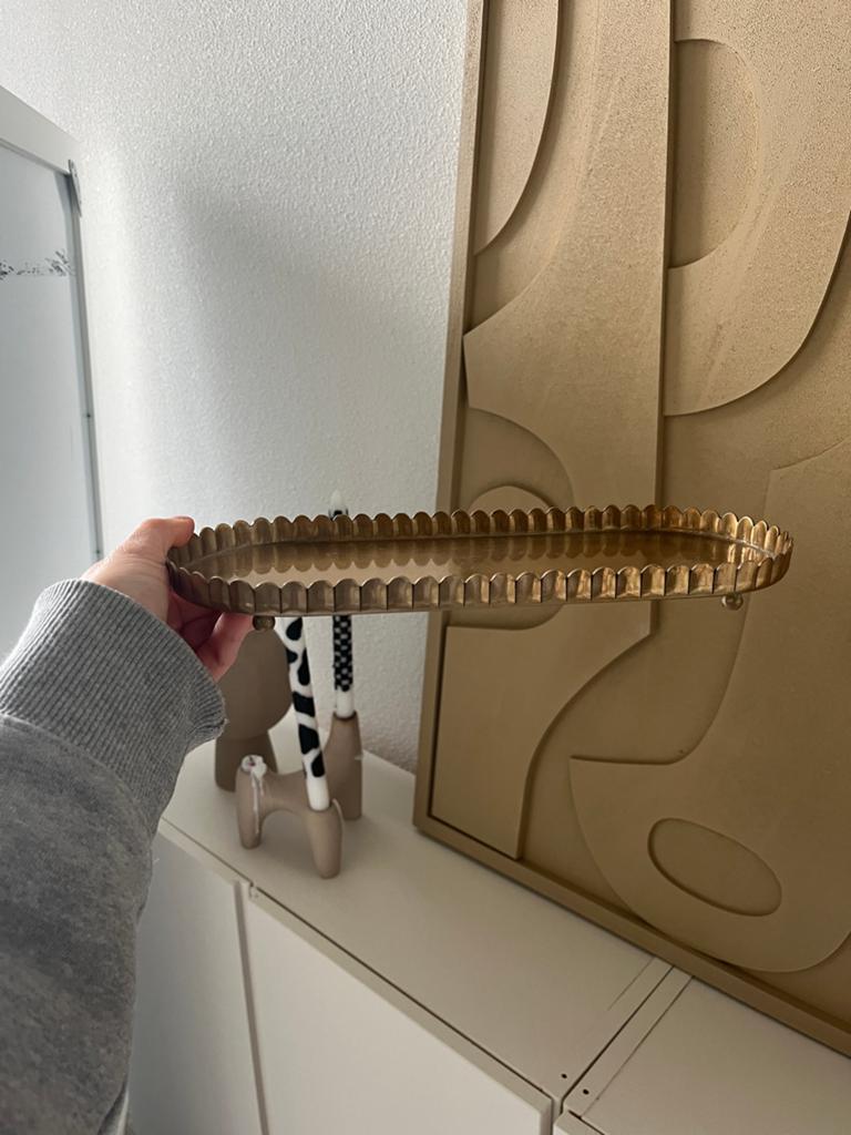 H&M Home opbergschaal goudkleurig - Goede staat, Ophalen of Verzenden, Zo goed als nieuw