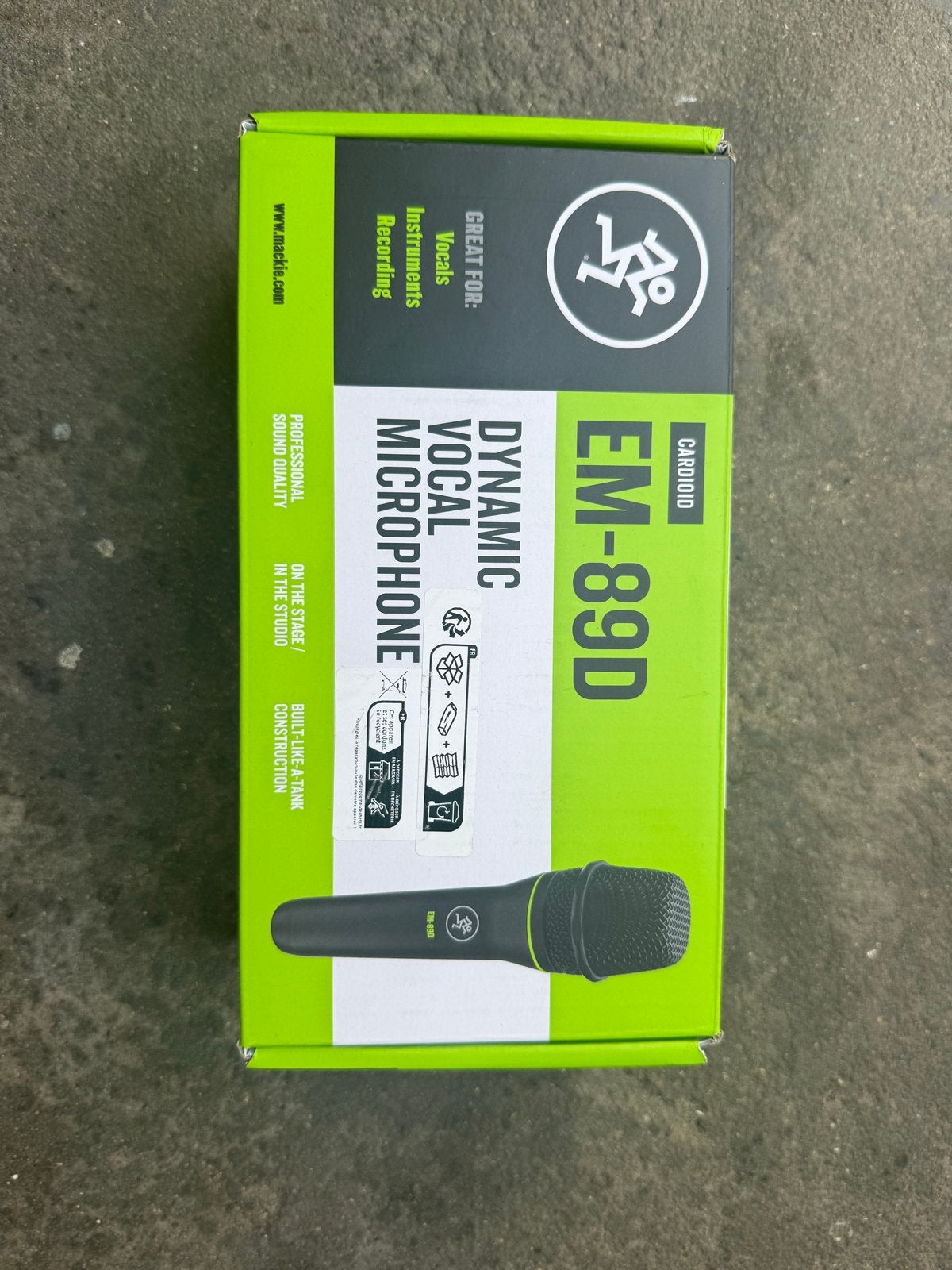 Mackie EM-89D mic  - Nieuw in Doos, Muziek en Instrumenten, Ophalen of Verzenden, Nieuw, Zangmicrofoon
