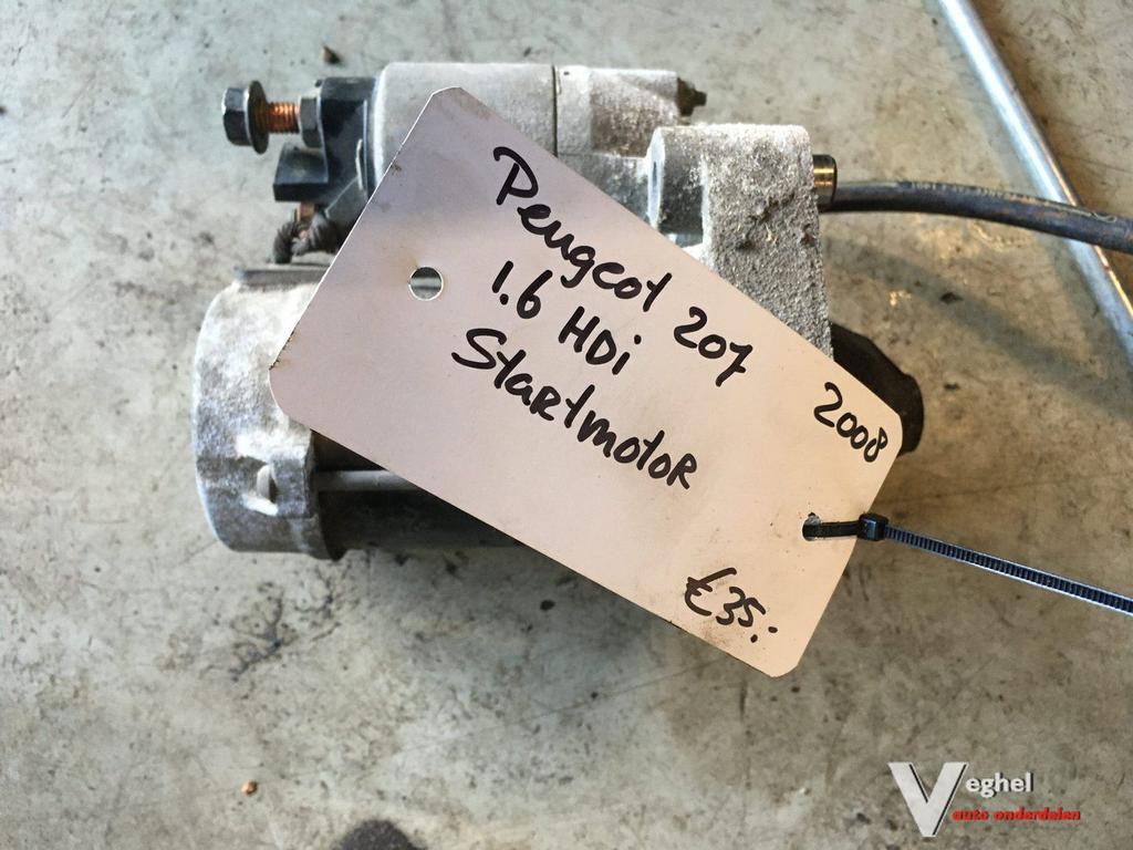 Peugeot 207 1.6 HDI 2008 Startmotor, Auto-onderdelen, Motor en Toebehoren, Gebruikt, -, -, Ophalen of Verzenden