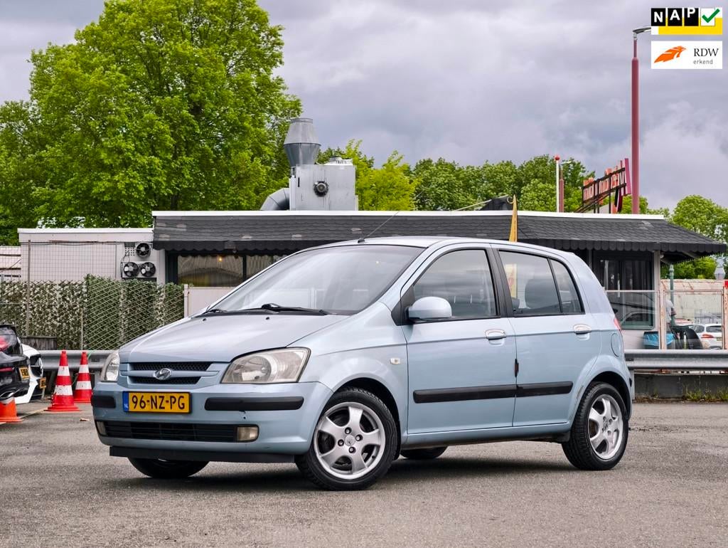 Hyundai Getz 1.3i GLS Motion / NAP / AIRCO / NWE APK /, Voorwielaandrijving, 4 cilinders, Blauw, Origineel Nederlands