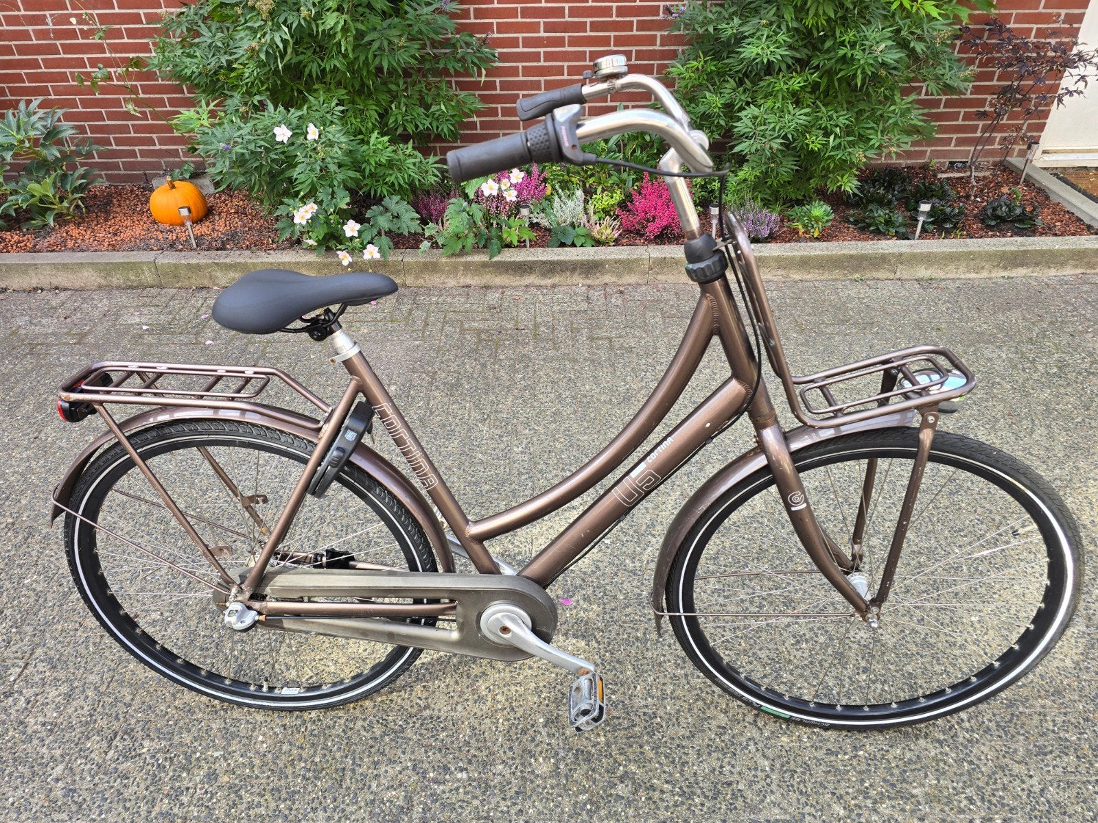 28 inch nette fijn rijdende cortina u5 damesfiets 56 cm 3v., Terugtraprem, Versnellingen, Ophalen, Overige merken