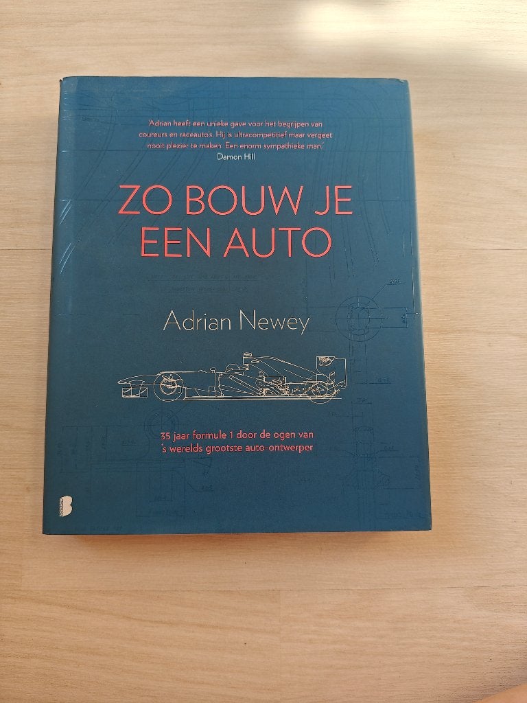 Zo bouw je een auto - Adrian Newey (Formule 1), Boeken, Auto's | Boeken, Algemeen, Ophalen of Verzenden, Zo goed als nieuw, Adrian Newey