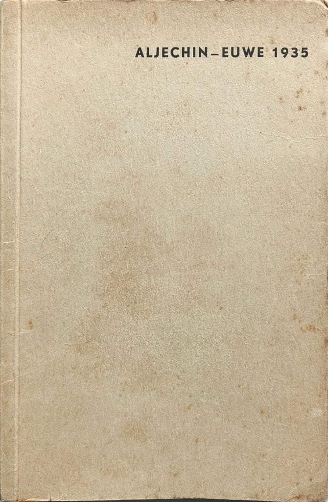 schaken - ALJECHIN-EUWE 1935 - Wereldkampioen !, Ophalen of Verzenden, Minder dan 500 stukjes, Zo goed als nieuw, Schaken