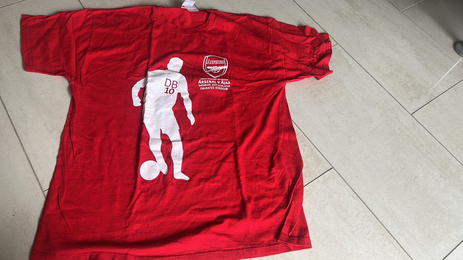 Shirr bergkamp afscheidswedstrijd 2006 arsenal, Ophalen of Verzenden, Zo goed als nieuw, Ajax, Shirt