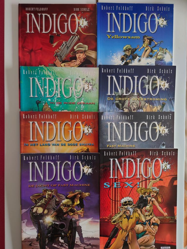 Indigo stripboeken 1 t/m 8sc - Arboris, Complete serie of reeks, Ophalen of Verzenden, Gelezen
