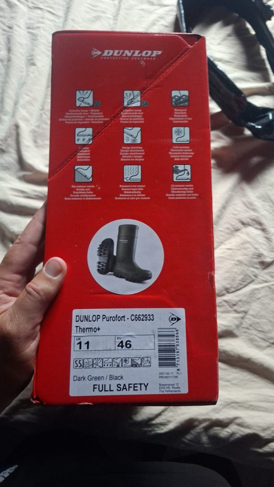 Dunlop Purofort Thermo+ Werklaarzen - Maat 46, Ophalen, Nieuw