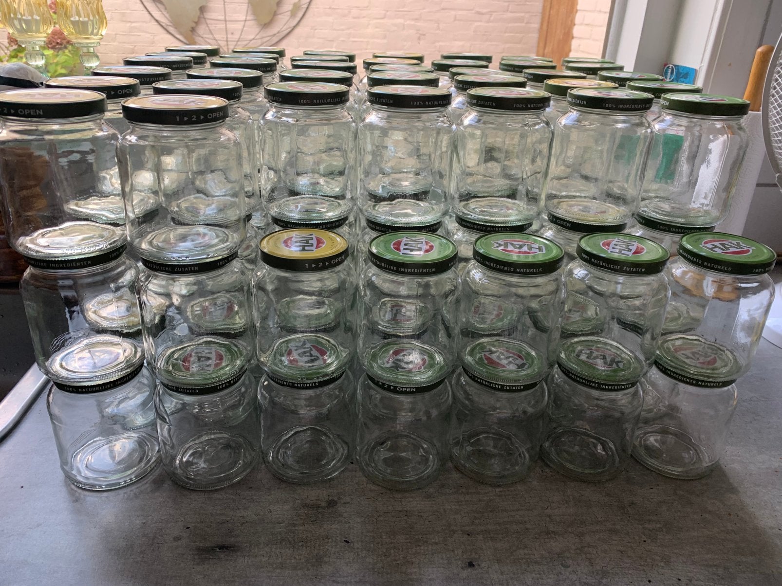 Hak potjes, Huis en Inrichting, Ophalen, Zo goed als nieuw, Glas, Pot, Bus of Blik