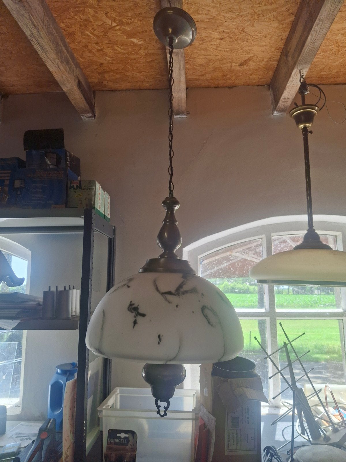 Mooie tinnen lamp, Antiek en Kunst, Antiek | Lampen, Ophalen
