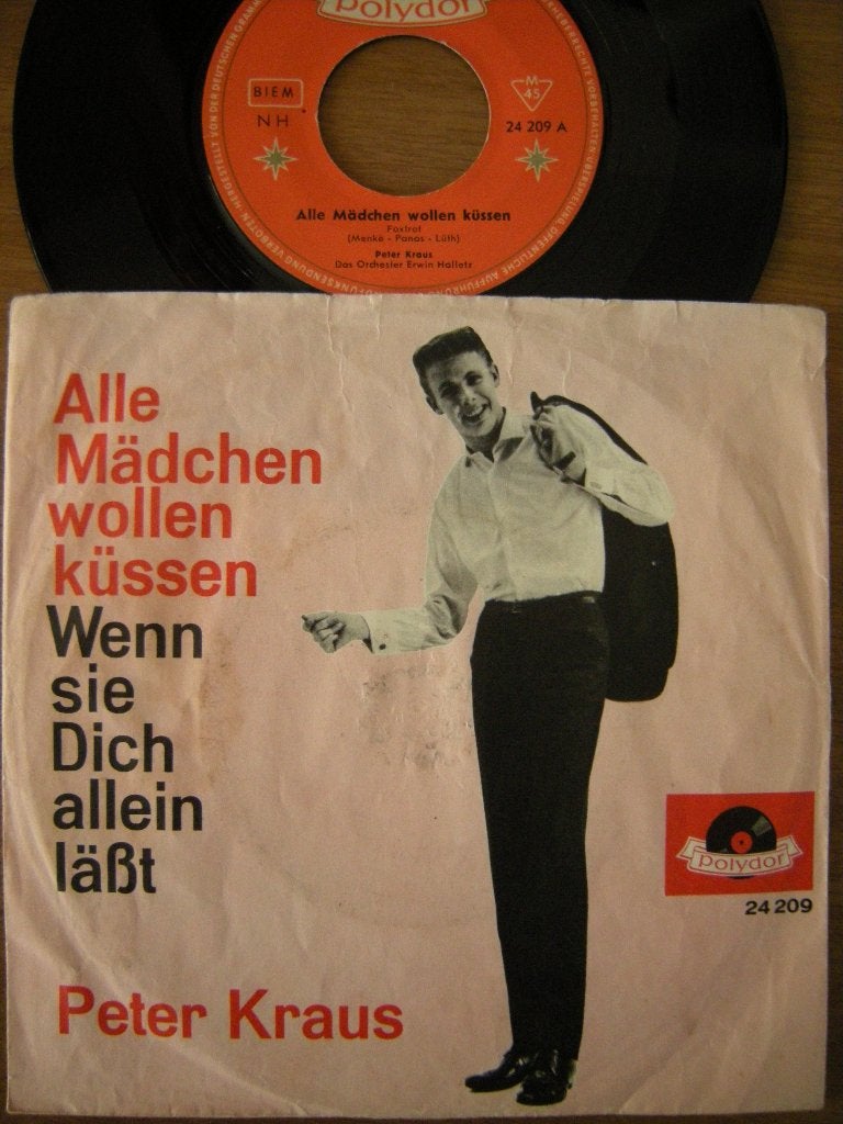 Peter Kraus (Alle Mädchen Wollen Küssen), Gebruikt, 7 inch, Single, Ophalen of Verzenden