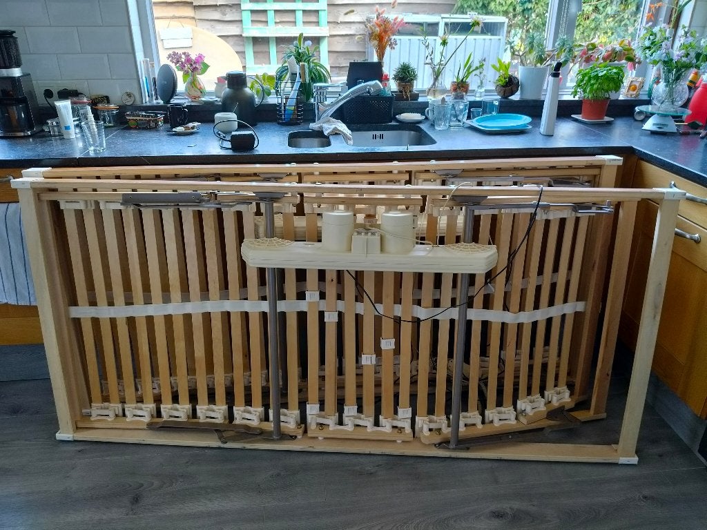 Electrische lattenbodems, Huis en Inrichting, Slaapkamer | Matrassen en Bedbodems, Ophalen, Gebruikt, 90 cm, Eenpersoons