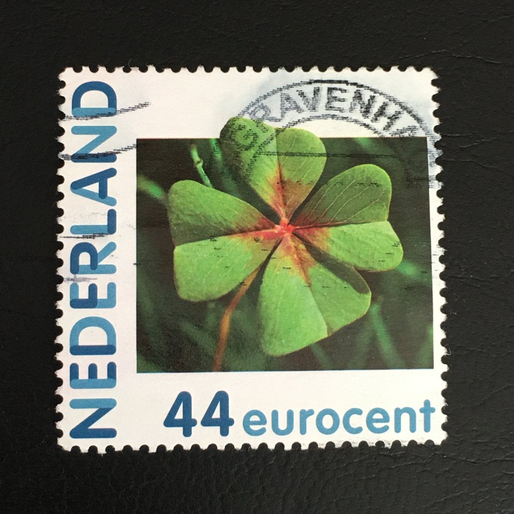 2141 Persoonlijk - Klavertje 4 - gestempeld, Ophalen of Verzenden, Na 1940, Gestempeld