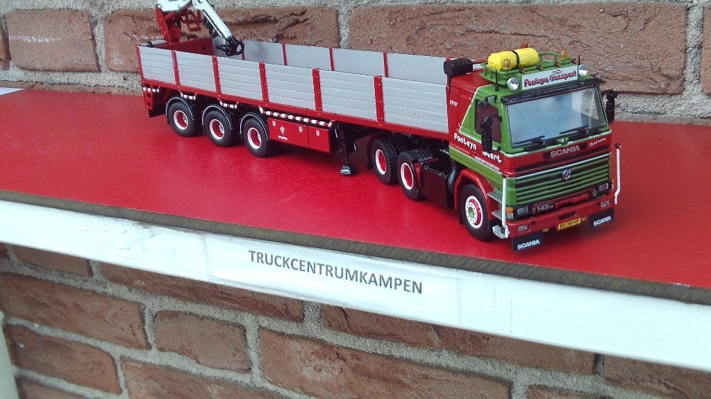 Tekno  Scania  142 M  V8  6 x 2  van  Fonteyn - Weert., Ophalen of Verzenden, Nieuw, Bus of Vrachtwagen, Tekno