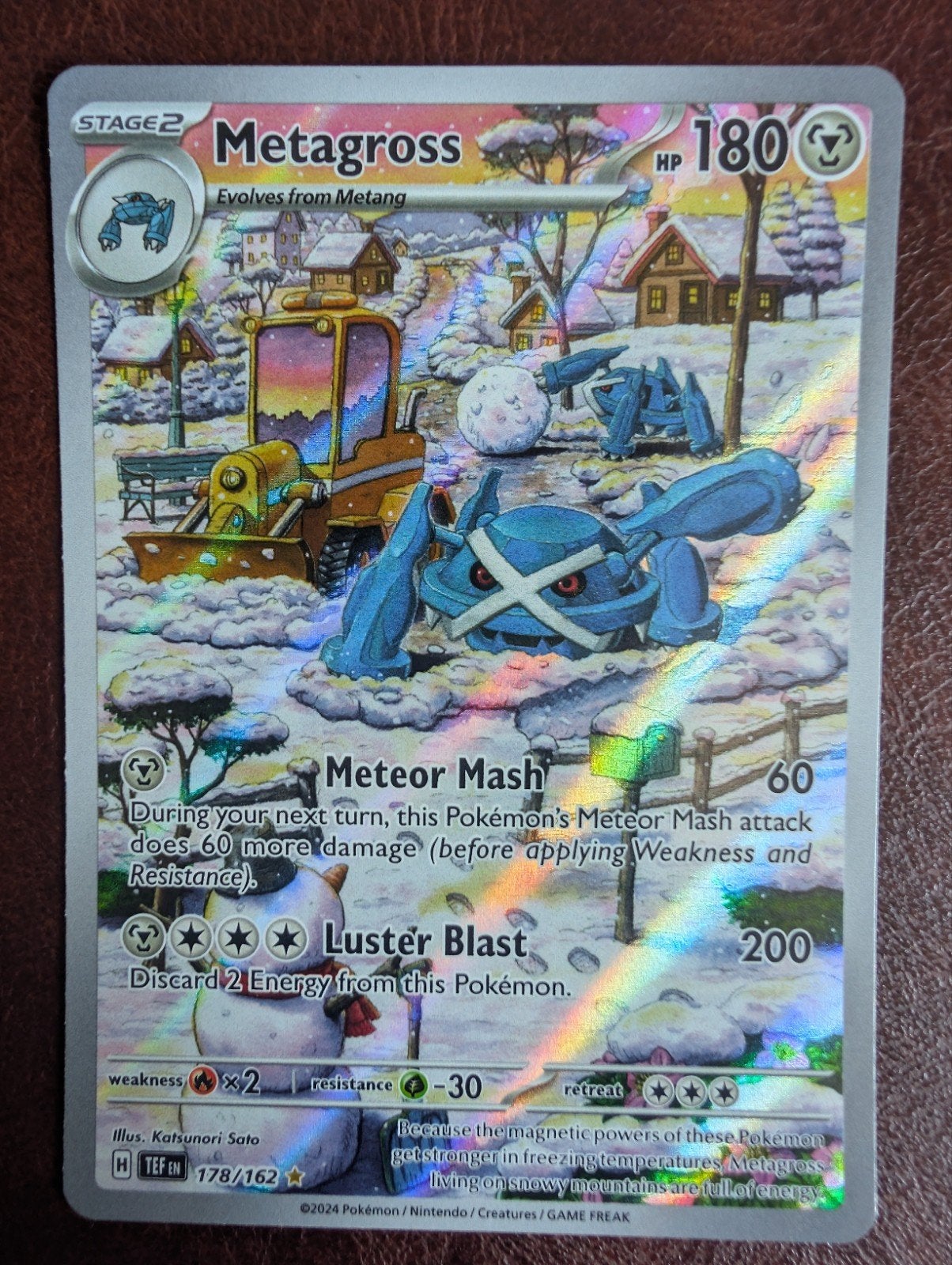 Metagross H TEF178/162 Pokemon Kaart, Ophalen of Verzenden, Zo goed als nieuw, Losse kaart, Foil
