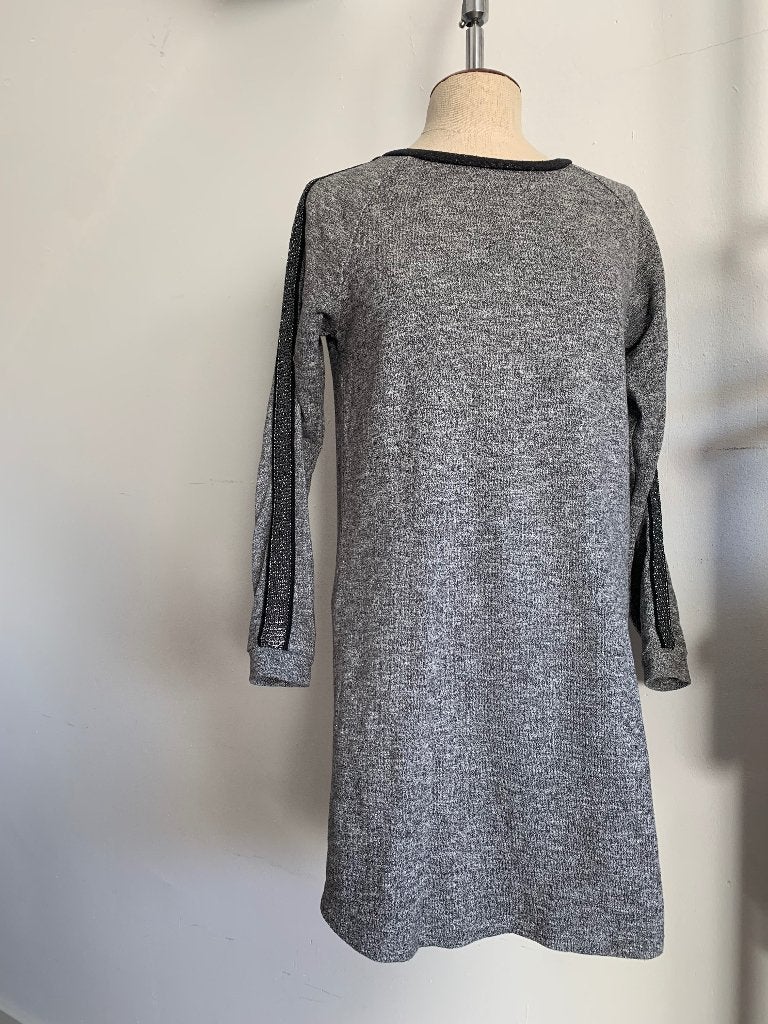 Scotch&Soda sweater jurk grijs metalic 36/S - 38/M, Verzenden, Scotch & Soda, Zo goed als nieuw, Knielengte