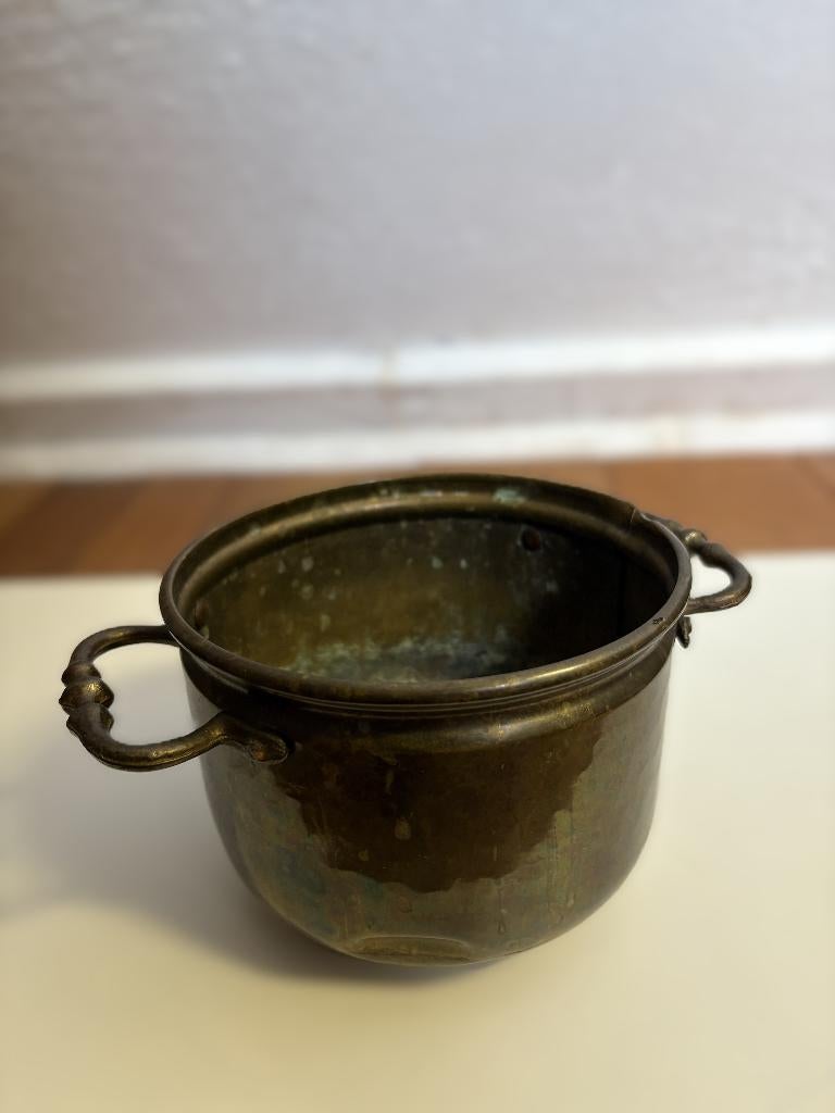 Koperen cachepot, Antiek en Kunst, Ophalen of Verzenden, Koper