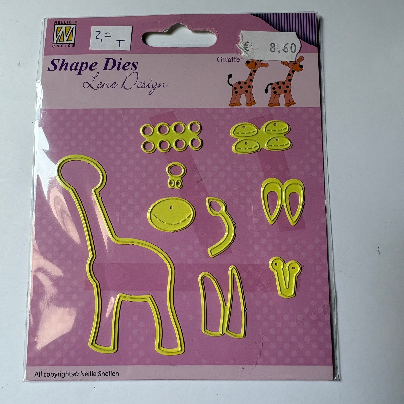 Snijmallen set Nellie snellen shape dies giraffe, Ophalen of Verzenden, Zo goed als nieuw, Overige thema's, Pons of Mal